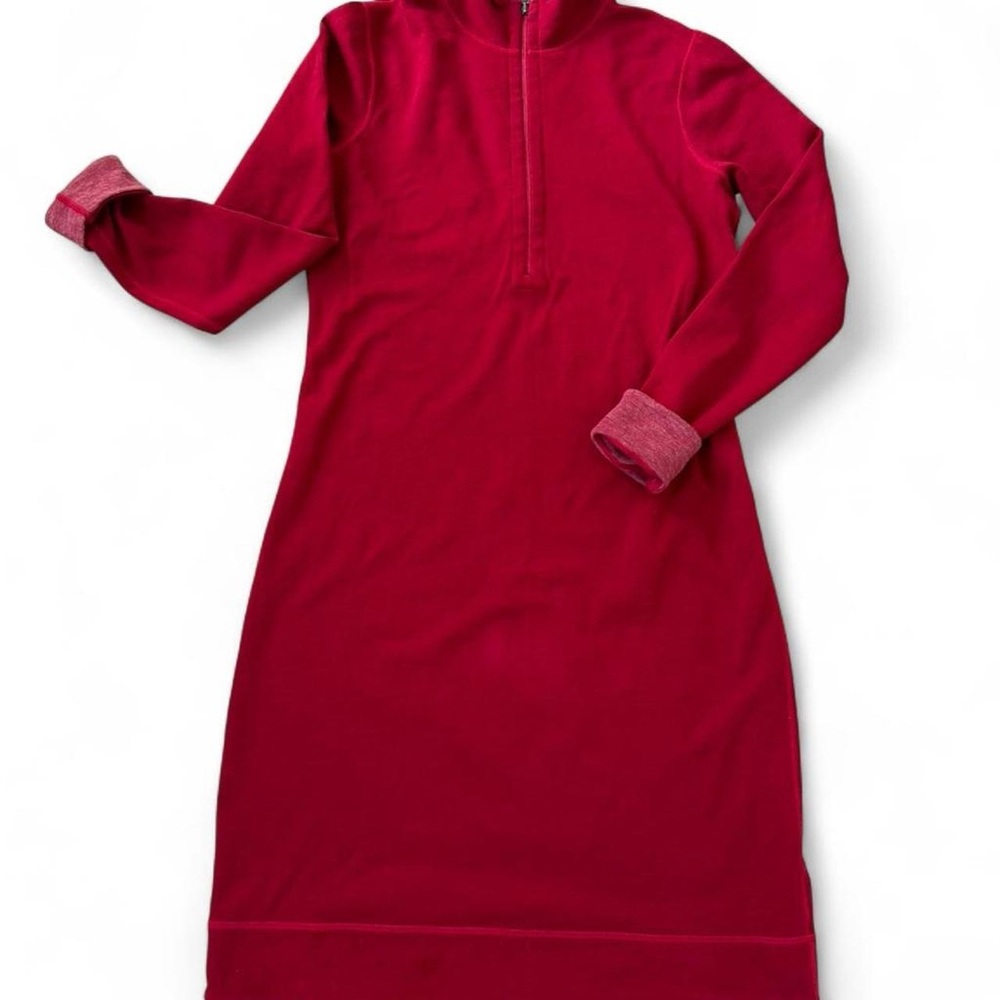 Tommy Bahama Red Long Sleeve Reversible Dress - Picture 3 of 8